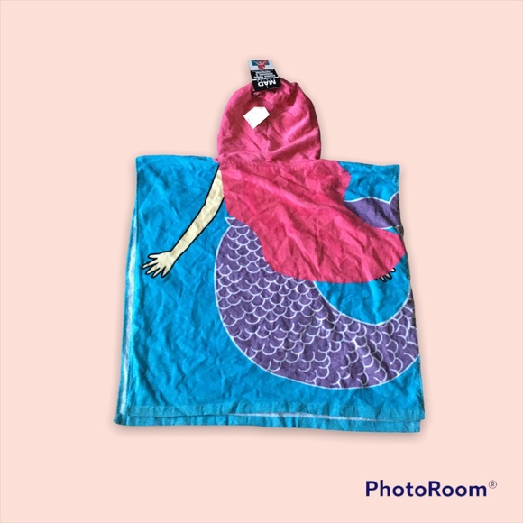 Mermaid girl Hooded towel (Girls) - Picture 2 of 3